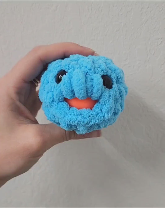 Hand Crocheted Stress Blob: Squishy Fidget Toy